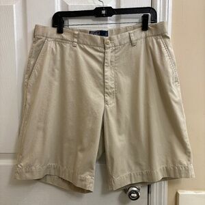 Polo Ralph Lauren Casual Chino Shorts Mens 36 Waist Beige Khaki Preppy Cotton